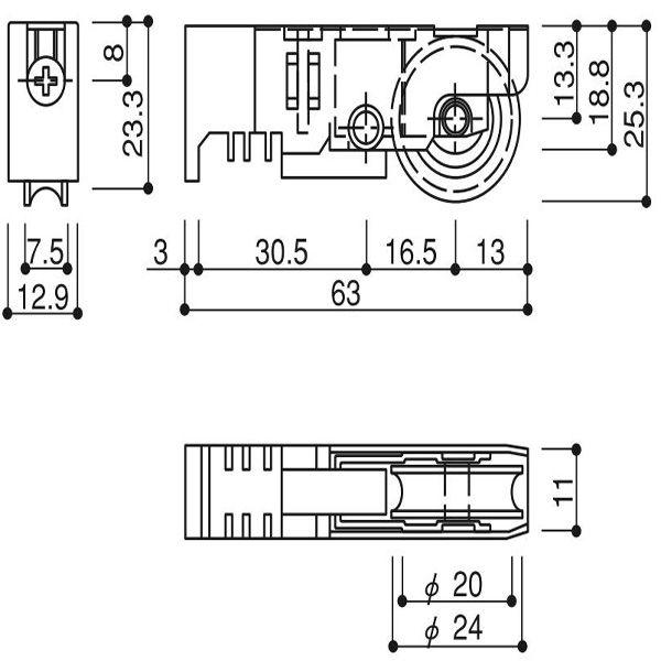 YKKAPページ YKK AP 戸車(HH-K-11479) : ノース&ウエスト - 通販 - Yahoo!ショッピング