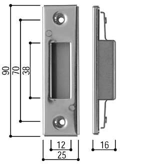 YKK AP 錠受(両開き用)(HH-K-12290) ラッチ受け 鍵受け 枠 錠 YKK AP 錠受(両開き用)(HH-K-12290) ラッチ受け 鍵受け 枠 錠