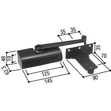 YKKAP交換用部品　ドアクローザ(HH-K-15900)