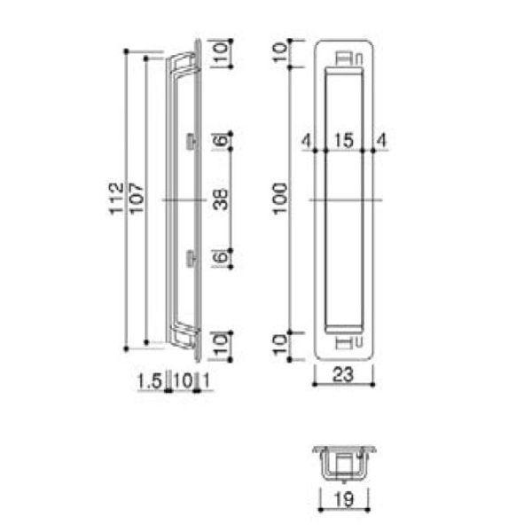 YKK AP 引手(引違い用)(HH-K-38263) YKK YKKサッシ 窓 引違い窓 YKK AP 引手(引違い用)(HH-K-38263) YKK YKKサッシ 窓 引違い窓