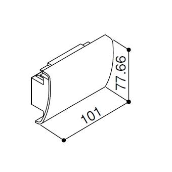 YKK AP 棟木小口カバー(HH2K-32897) YKK カーポート アルミカーポート