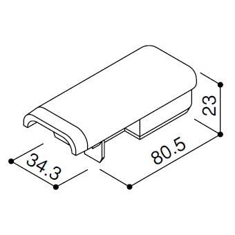 YKK AP YKKAP交換用部品 縦框上キャップ(HHK3-3562) : ノース&ウエスト