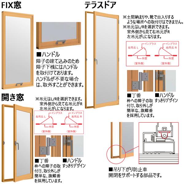 LIXIL（リクシル） LIXILインプラス 開き窓 複層ガラス Low-Eフロスト