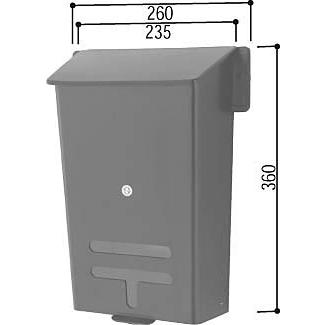 YKK AP 玄関引戸・勝手口ドア用 郵便受箱 HH-K-32686 ポスト口