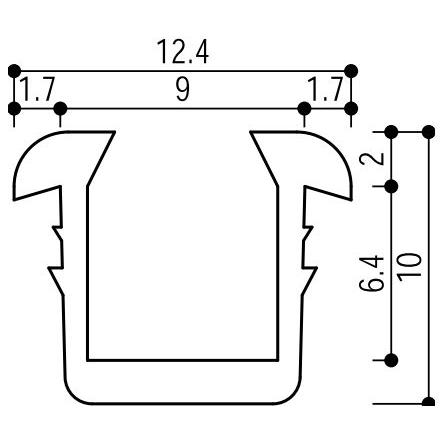 YKK AP YKKAP窓サッシ 部材 ガラスビート ロール品：9mm開口・ガラス