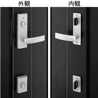 YKKAP交換用部品 レバーハンドル錠セット(KAG-D-1611A) アミティ2リフォームドア 交換用セット・かんたん取付・安全性・アミティ2リフォームドア