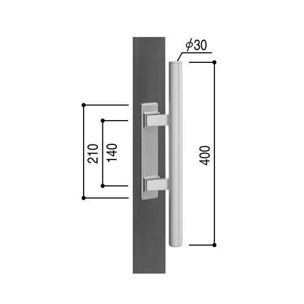 YKKAP交換用部品 プッシュプルハンドル（内外セット）(KAG-H-101-TD)