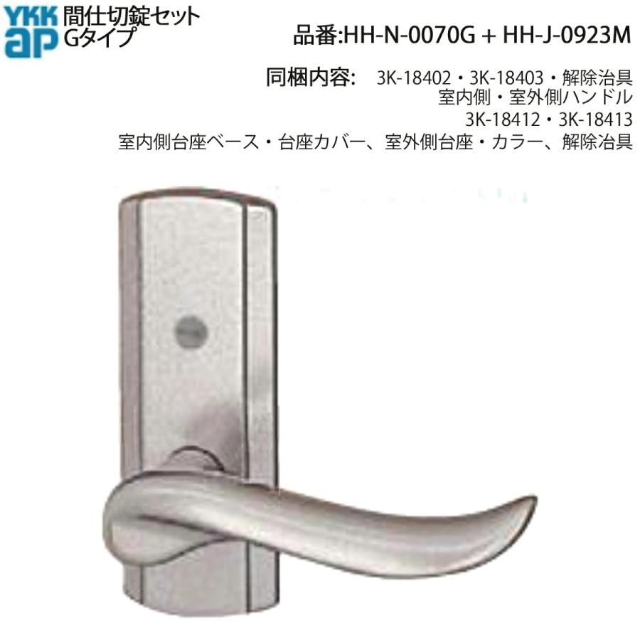 YKKAP 間仕切錠セット Gタイプ(KAG-MNGTS-DA)後継品 ハンドル(内外