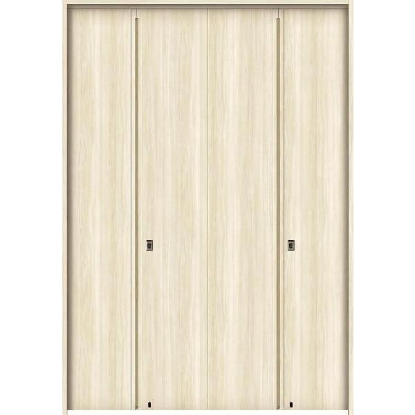 YKKAP可動間仕切・腰壁 間仕切 2枚折戸 TA[木目たて] ノンケーシング枠