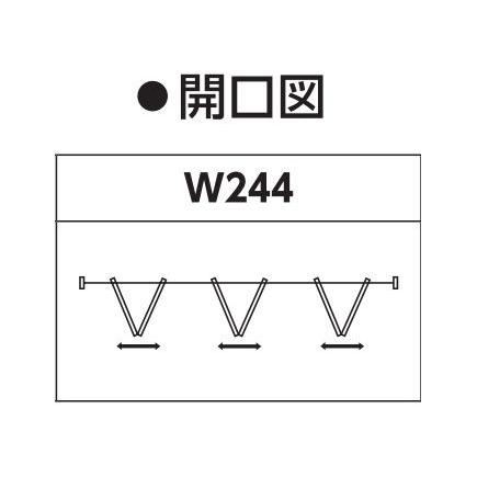 買付 YKKAP可動間仕切・腰壁 間仕切 3枚折戸 TA[木目たて] ノンケーシング枠：[幅2444mm×高2333mm]　YKK　YKK間仕切　間仕切折れ戸　折れ戸　建