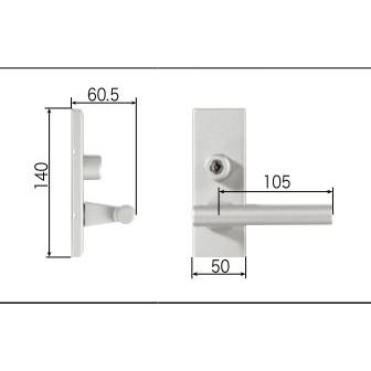 LIXIL補修用部品 リビング建材用部品 ドア ハンドル：スタイルEタイプ