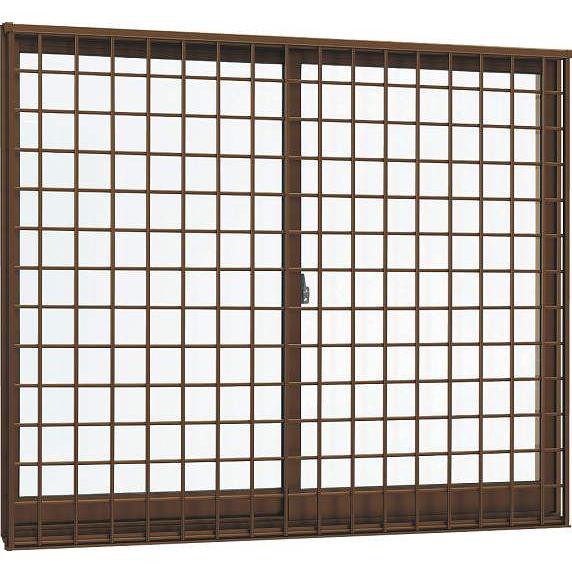 最新の激安 Ykkap窓サッシ 引き違い窓 フレミングj 複層防音ガラス 2枚建 面格子付 井桁格子 半外付型 透明4mm 透明3mm 幅845mm 高570mm アルミサッシ 格子付き 公式の Www Thedailyspud Com