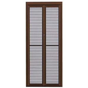 YKKAP汎用網戸 中折網戸NHM型 引戸用 格子タイプ：[幅805mm×高2000mm]　ykk　玄関網戸　勝手口網戸　ドア用網戸　玄関引き戸用網戸　格子　折れ網