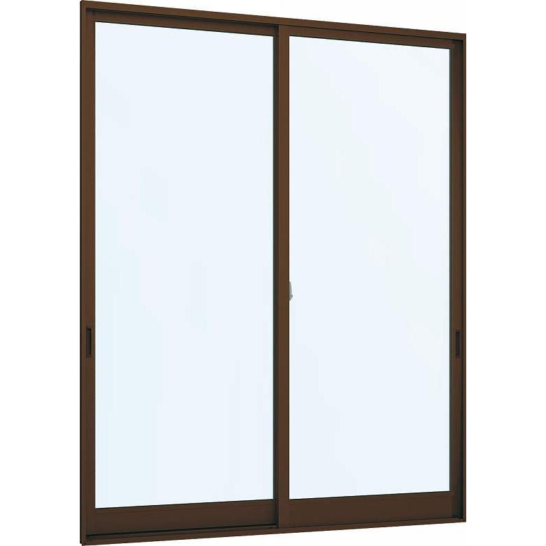 YKKAP窓サッシ 引き違い窓 フレミングJ[複層防犯ガラス] 2枚建 半外付型[透明4mm+合わせ透明7mm]：[幅1640mm×高1830mm]　YKKアルミサッシ　防犯フィルム