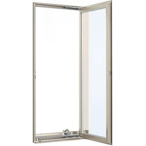 YKKAP窓サッシ 装飾窓 フレミングJ[複層防犯ガラス] たてすべり出し窓 オペレーター仕様[透明3mm+合わせ透明7mm]：[幅405mm×高570mm]