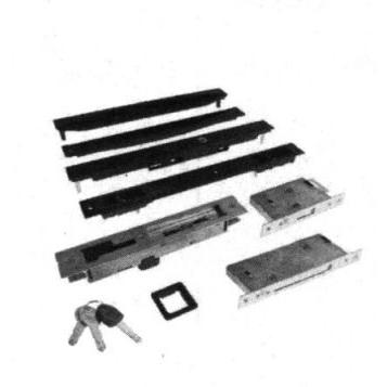 嵐 旧立山アルミ補修用部品 玄関引戸 引き違い戸錠：引き違い戸錠(