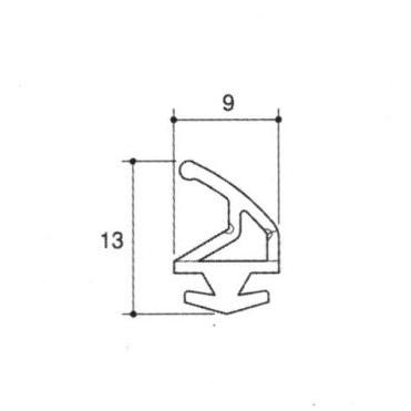 旧立山アルミ補修用部品 玄関ドア 気密材：気密材 10m[PYTA480]