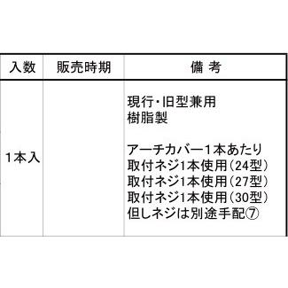 LIXIL補修用部品 TOEXブランド部品 カーポート カーポート部品 アーチカバー１：バークポート30型用アーチカバー L=2800[RFA07210A]_2