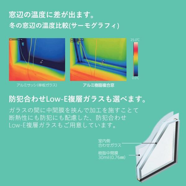 YKKAP窓サッシ リフォーム窓サッシ マドリモ アルミ樹脂複合窓 引違い窓 4枚建[複層ガラス]：既存窓枠開口[幅1911〜3010mm×高1183〜1582mm]_7