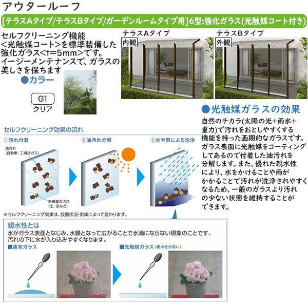 YKKAPウォールエクステリア アウタールーフ：ガーデンルームタイプ 腰壁付き 複合カラー：[幅3640mm×奥行2070mm]_5