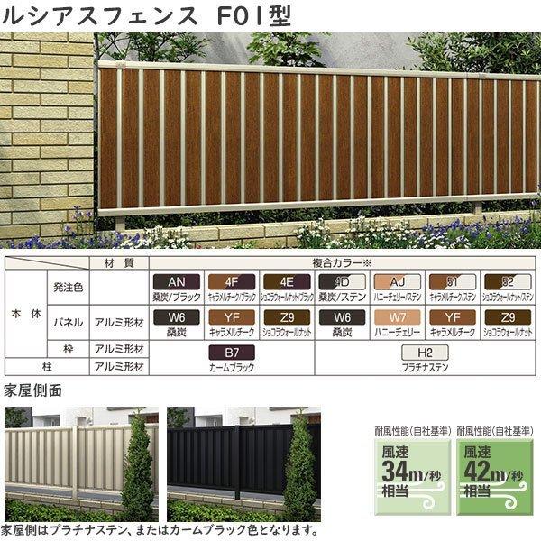 YKKAPガーデンエクステリア 形材フェンス ルシアスフェンス セット品 TM1F型：コーナーセットの画像