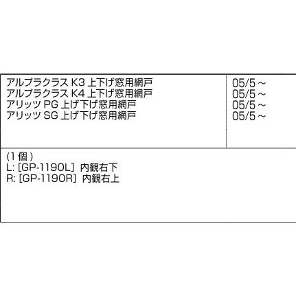 LIXIL（リクシル） LIXIL補修用部品 新日軽ブランド部品 装飾窓 網戸