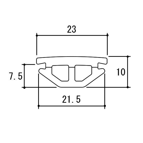 三協部品 玄関引戸 気密材 (たてかまち)[WD1818] L=2200mm 戸当り