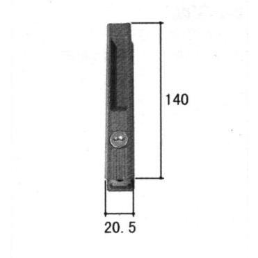 三協部品 玄関引戸 錠：錠(たてかまち)[WD3091]