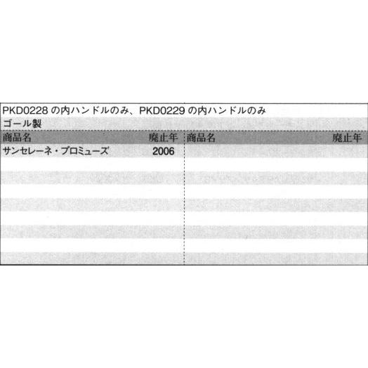 三協アルミ補修用部品 玄関ドア 把手:把手(たてかまち)[WD6738] 内ハンドル ゴール製 ドア厚60mm用 サンセレーネ・プロミューズ PKD0228AC PKD0229AC 純正・_1