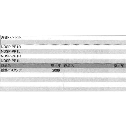 旧立山アルミ補修用部品 玄関ドア 把手：把手(たてかまち)[WD7446]の画像