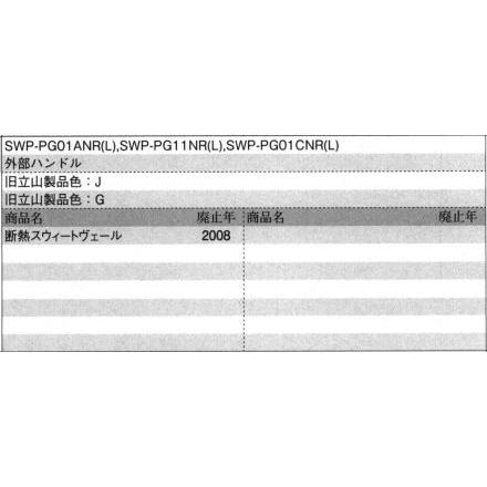 旧立山アルミ補修用部品 玄関ドア 把手：把手(たてかまち)[WD7458]の画像