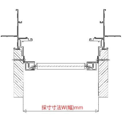 YKKAP汎用網戸 上げ下げロール網戸XMW アルミ色：[幅701〜800mm×高2101〜2200mm]　ykk　上げ下げ網戸　サッシ　すべり出し窓　ドア網戸　上下網戸_2