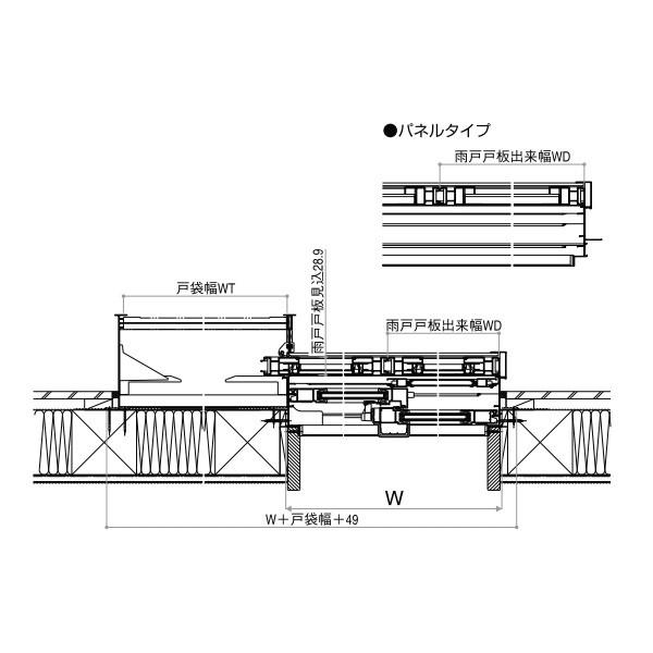 Ykkap窓サッシ 雨戸 リフォーム雨戸 通風雨戸xra用 通風タイプ テラスタイプ 幅600 986mm 高2142 2414mm Xra L R ノース ウエスト 通販 Yahoo ショッピング