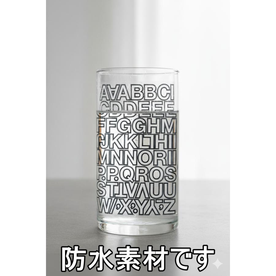 防水・屋外OK】アルファベット ステッカー PVC製 ローマ字 シール 英
