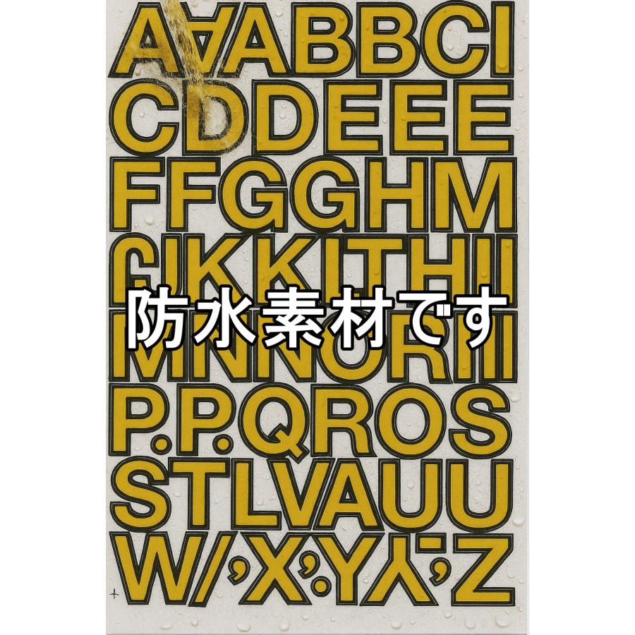 ベイルマークの大主 英語 非Foil 4枚 防水・屋外OK】アルファベット ステッカー PVC製 ローマ字 シール 英