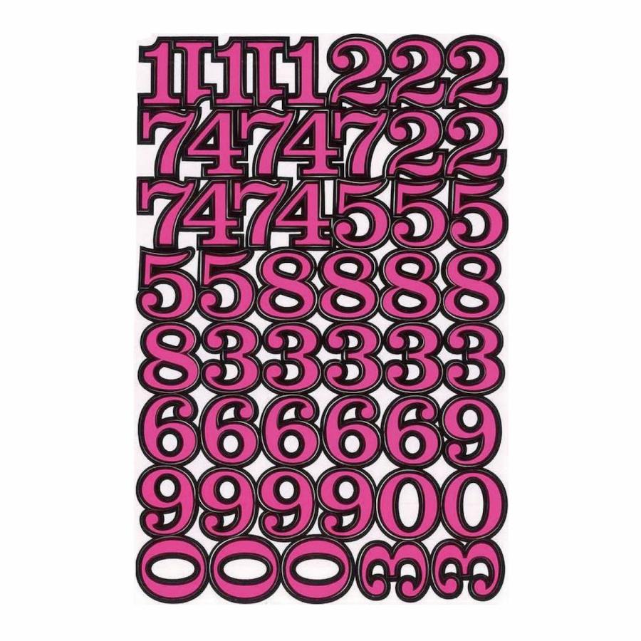 防水 高耐久】数字 ステッカー PVC製 ナンバー シール 防水加工素材