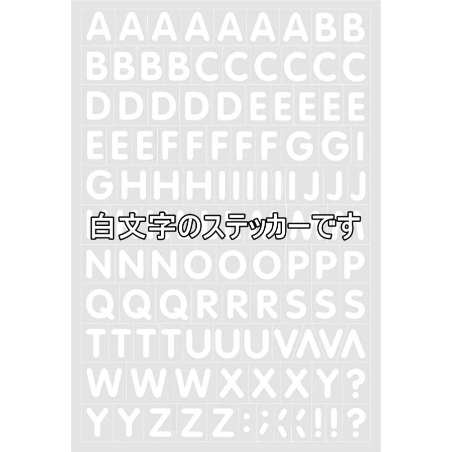 防水 ステッカー PVC加工素材 アルファベット やぶれにくい アウトドア