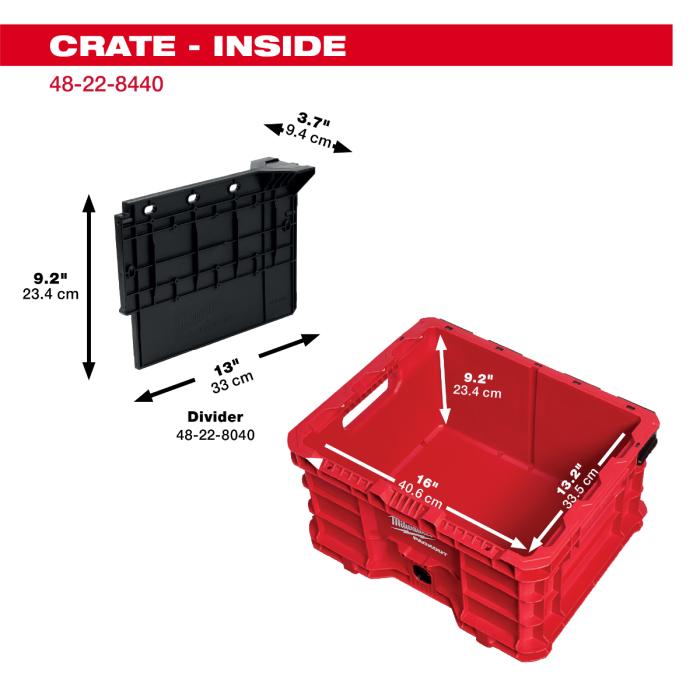 ミルウォーキー 48-22-8440 PACKOUT コンテナ 収納ボックス（プレート別売）Milwaukee 電動 電気 工具｜hokusho-shouji｜03