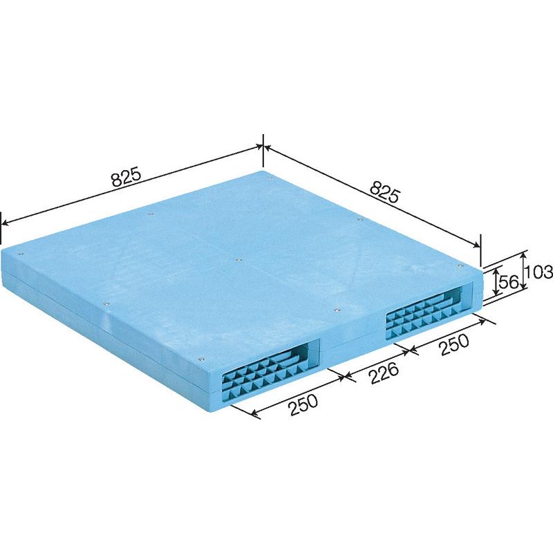 三甲 パレットR-808F ライトブルー 外寸：825 × 825 × 103 mm (2個以上