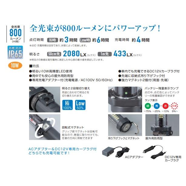 ハタヤリミテッド LW10-A 充電式LED ジョーハンドランプハンディ ハタヤリミテッド LW10-A 充電式LED ジョーハンドランプハンディ