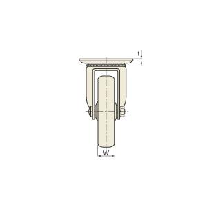 内村製作所 NO.108HB-PA  キャスター 自在プレート型 ポリウレタン 重量用 ローラーベア入り｜hokusho-shouji｜04