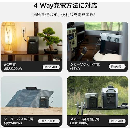 ECOFLOW EcoFlow(エコフロー) ZMR330JP デルタ2 ポータブル電源 ECOFLOW EcoFlow(エコフロー) ZMR330JP デルタ2 ポータブル電源