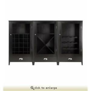 【ラッピング無料】 3pc ワインラック Wine Set Modular Cabinet ワインラック