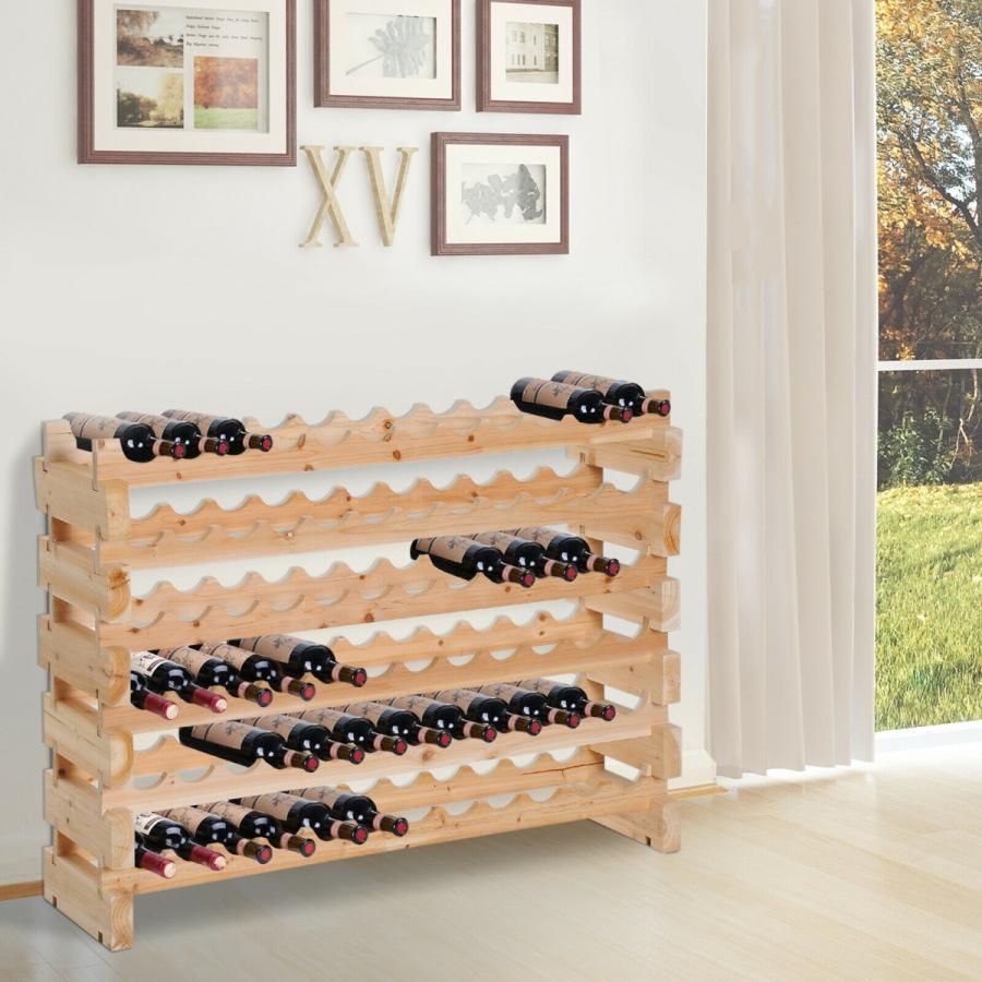 愛用 ワインラック 72 Bottle Shelf Wine Rack Holder Standing Holds Storage Fir Wood  Cel ワインラック - wp.polestarcalendars.com
