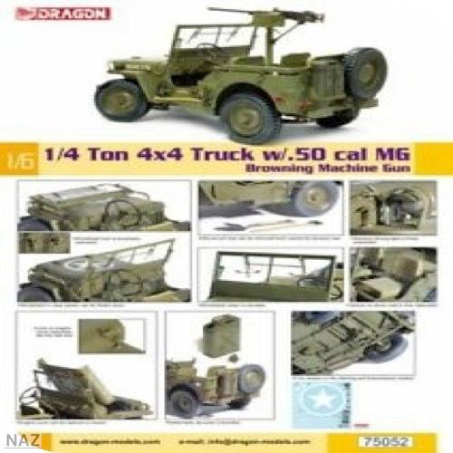 限定販売 Wwii 12 Scale 1 6 Dragon プラモデル プラモデル Us Browning Cal 50 Kit Truck 4x4 Ton 1 4 模型 プラモデル Phanphrao Go Th