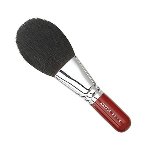 メイクブラシ 竹宝堂化粧筆 パウダーブラシ 20−4赤軸 / 熊野筆 : 熊野