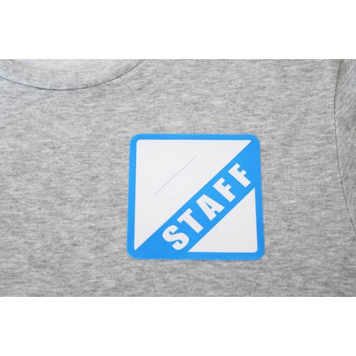 パスシール ゲストパス サテンシール 服に貼れる グレー 50枚 90mm