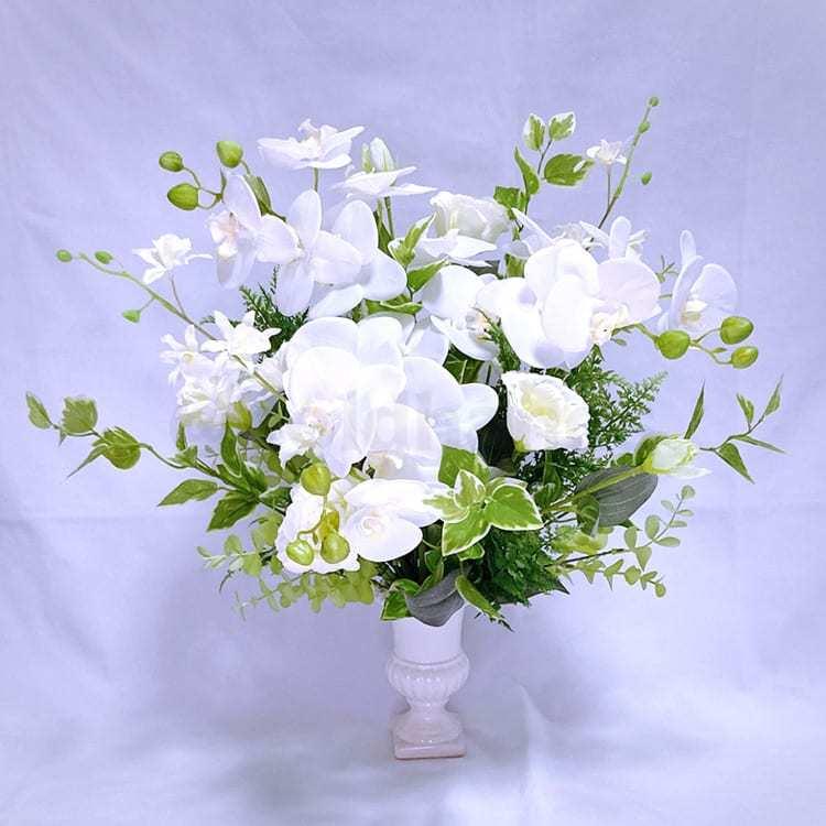 造花 胡蝶蘭 高級 仏花 お供え お祝い 仏壇 仏壇用 花 お悔やみ お彼岸 お盆 開店祝い 開業祝い 就任祝い アレンジ アレンジメント ペットお供え 犬 猫 玄関 華 Fna0011 Holdhands 造花専門店 通販 Yahoo ショッピング