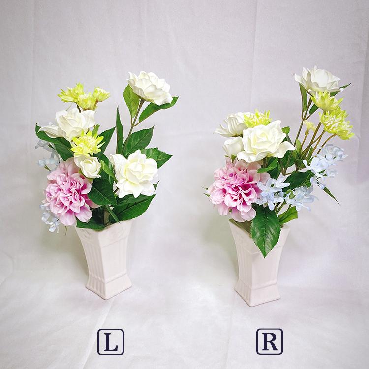 造花 仏花 お供え 仏壇 墓 仏壇用 墓用 花 ダリア くちなし ご仏前 お悔やみ お彼岸 お盆 花束 ブーケ 高品質 高級感 白 ピンク ブルー Fnb1003 Holdhands 造花専門店 通販 Yahoo ショッピング