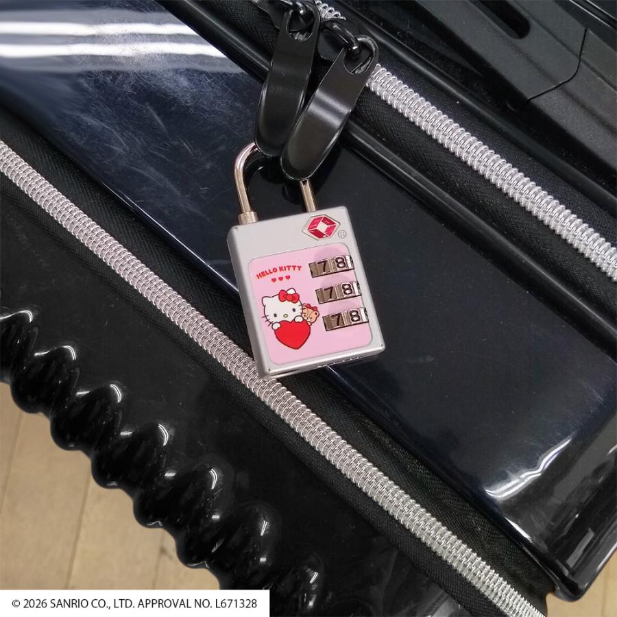 ハローキティ TSA 3ダイヤルロック TSAダイヤルロック ハローキティ